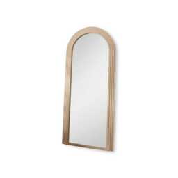 Kubu 180 x 80cm Wooden Arch Mirror - Taupe - thumbnail 6