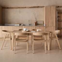 Raleigh Whitewash Dining Table Set - 6 Seater - Ella Whitewash Carver Chairs - thumbnail 1