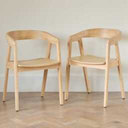 Raleigh Whitewash Dining Table Set - 6 Seater - Ella Whitewash Carver Chairs - thumbnail 2