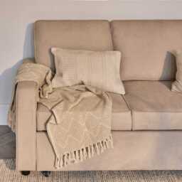 Hugo Corner Sofa Bed with Storage - Taupe - thumbnail 5