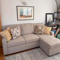 Hugo Corner Sofa Bed with Storage - Taupe - thumbnail 3