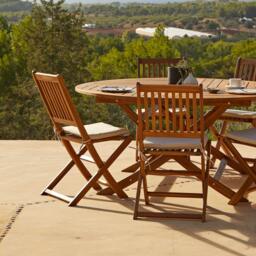 Ashby Wooden Armless Garden Folding Chairs - Set of 2 - thumbnail 6