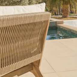 Mali Occasional Chair Garden Cushion Covers - Linen - thumbnail 6