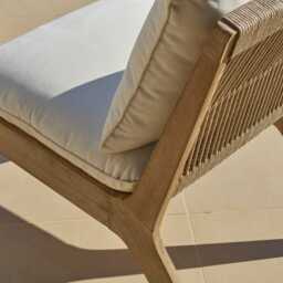 Mali Occasional Chair Garden Cushion Covers - Linen - thumbnail 3