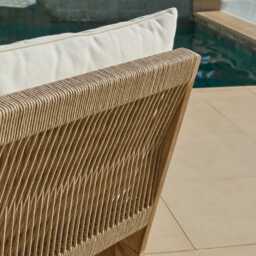 Mali Occasional Chair Garden Cushion Covers - Linen - thumbnail 4