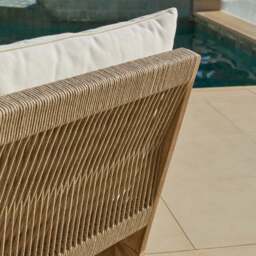 Mali Occasional Chair Garden Cushion Covers - Linen - thumbnail 4