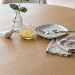 Willow Pale Oak  Dining Table Set - 4 Seater - Freya Grey Dining Chairs - Whitewash Legs - thumbnail 5
