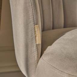 Arabella Office Swivel Chair - Natural Beige with Black Legs - thumbnail 3