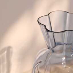 Verona 25cm Glass Vase - Cornflower Blue - thumbnail 3