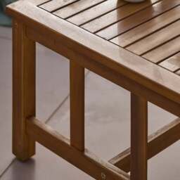 Harrelson Wooden Garden Sofa Set with Cream Lean Over Parasol - Sand - thumbnail 5