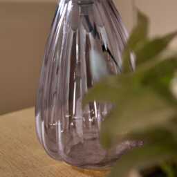 Alma 23cm Glass Lamp Base - Smoke Grey - thumbnail 5