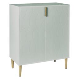 Gloria 2 Door Small Sideboard - Sage & Brass Legs - thumbnail 4