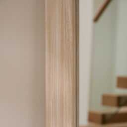 Kubu 170 x 50cm Wooden Arch Mirror - Whitewash - thumbnail 4