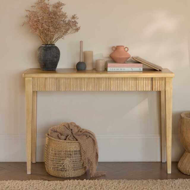 Raleigh Whitewash Console Table - image 1