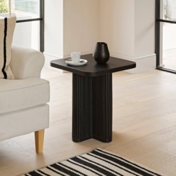 Orla Black Mango Wood Square Side Table - thumbnail 3