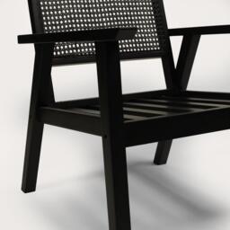 Willow Armchair Stained Black - thumbnail 4
