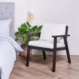 Willow Armchair Stained Black - thumbnail 1