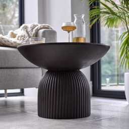 Zaliki Black Concrete Coffee Table - thumbnail 6