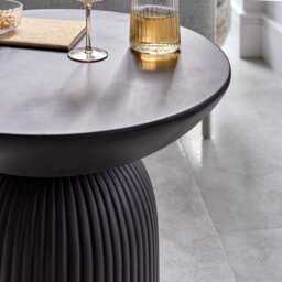 Zaliki Black Concrete Coffee Table - thumbnail 5