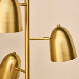 Horton 158cm Metal Floor Lamp - Gold - thumbnail 3
