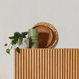 Ackton 25cm Ceramic Vase - Sage Green - thumbnail 3