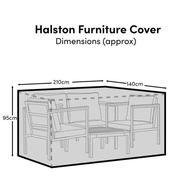 Halston Conversation Set Furniture Cover - 210x140x95cm
