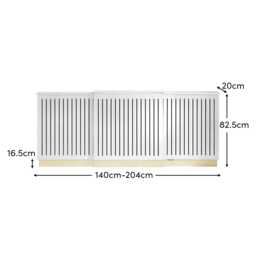 Iliana Extendable Radiator Cover - Snow White - thumbnail 5