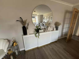Iliana Extendable Radiator Cover - Snow White - thumbnail 3