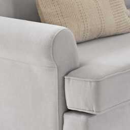 Annabelle Chaise Corner Sofa - Cloud Grey with Pale Oak Legs - thumbnail 3