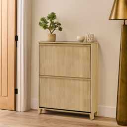 Raleigh Shoe Cabinet - 2 Door - Whitewash