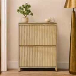 Raleigh Shoe Cabinet - 2 Door - Whitewash - thumbnail 6