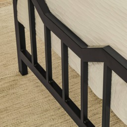 Marie Single Size Bed - Black Metal - thumbnail 6