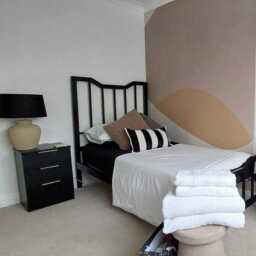 Marie Single Size Bed - Black Metal - thumbnail 2