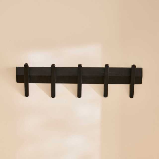 Roe Small Coat Rack - Black Oak - image 1