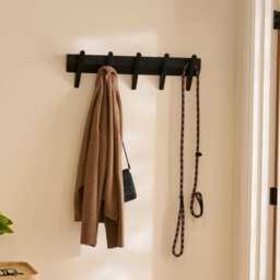 Roe Small Coat Rack - Black Oak - thumbnail 3