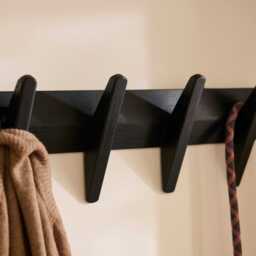 Roe Small Coat Rack - Black Oak - thumbnail 5