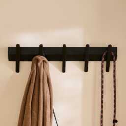 Roe Small Coat Rack - Black Oak - thumbnail 4
