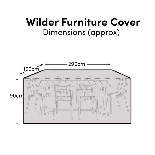 Wilder Table 6-Seater Furniture Cover - 290x150x90cm - image 1
