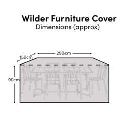 Wilder Table 6-Seater Furniture Cover - 290x150x90cm