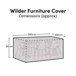 Wilder Table 6-Seater Furniture Cover - 290x150x90cm - thumbnail 2