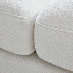 Ava 3 Seater Sofa - Light Beige Boucle with Black Oak Legs - thumbnail 5