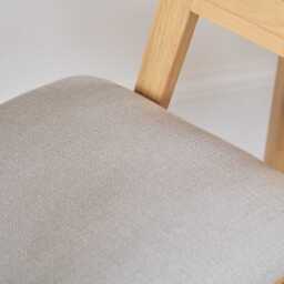 Ella Fawn Linen Dining Armchairs - Set of 2 - Pale Oak Legs - thumbnail 5