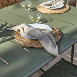 Wilder 6 Seater Metal Garden Dining Set - thumbnail 2