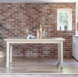 Ella Pale Oak Dining Table Set - 6 Seater - 2 Freya Grey Carver Chairs & 4 Dining Chairs - Whitewash Oak Legs - thumbnail 2