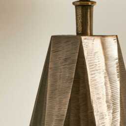 Elcombe Bronze Lamp & Coningsby Taupe Cotton Lampshade - 35cm - thumbnail 4
