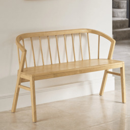 Mabel 3 Seater Bench - Pale Oak - thumbnail 1