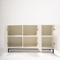 Jack 3 Door Large Sideboard - Geometric White - thumbnail 6
