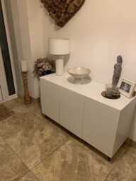 Jack 3 Door Large Sideboard - Geometric White - thumbnail 2