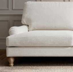 Brea 2 Seater Sofa - Oyster White with Whitewash Oak Legs - thumbnail 2