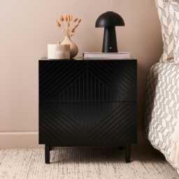 Jack Bedside Table - Black